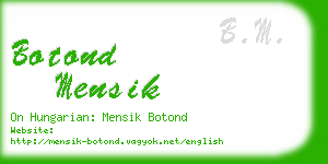 botond mensik business card